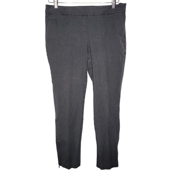 Eileen Fisher Petite Small Gray Slim Ankle‎ Zip Side Zip Women's Pants - Picture 1 of 8